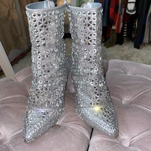 Steve Madden Rhinestone booties